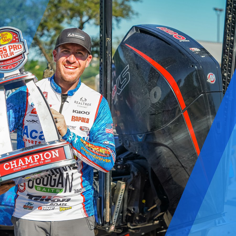 Mercury Pro Team Angler Jacob Wheeler Wins the Lake Travis Bass Pro Tour Event