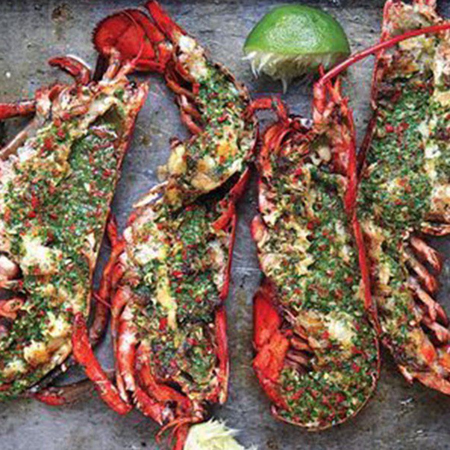 Cook Your Catch: Grilled Lobster with Cilantro-Chile Butter
